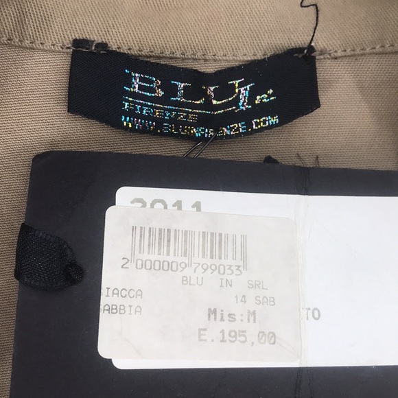 New Vintage Y2K Distressed Deconstructed Army Military Made In Italy Jacket NWT - Picture 11 of 16